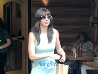 Kalki Koechlin snapped at Farmers Cafe Bandra