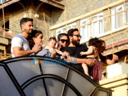 Kareena Kapoor Khan, Saif Ali Khan, Kunal Khemu and Soha Ali Khan snapped with their kids Taimur Ali Khan and Inaaya Naumi in Bandra