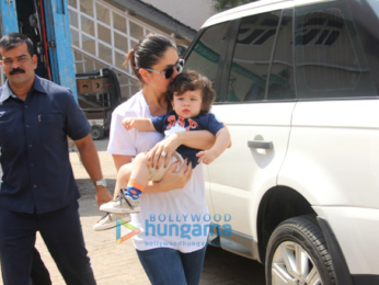 Kareena Kapoor Khan and Taimur Ali Khan snapped at Mehboob Studio