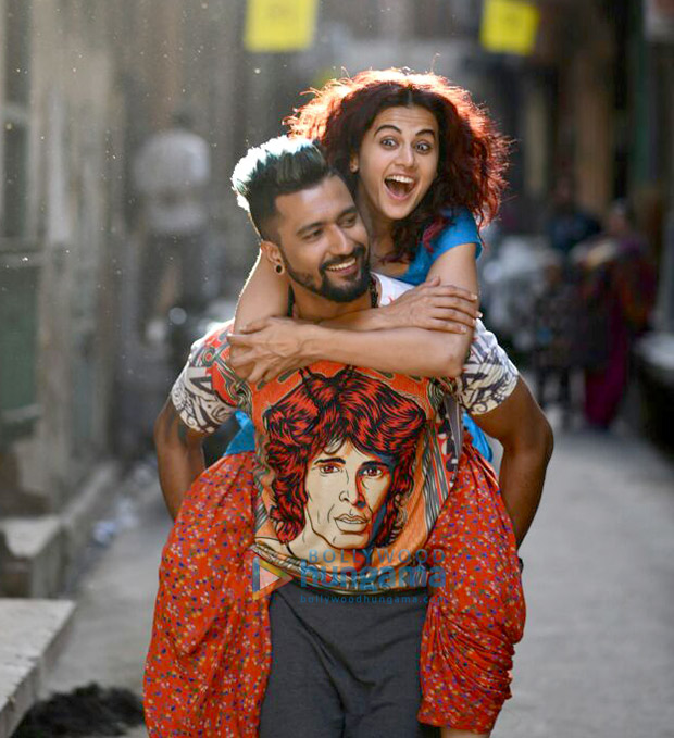 Manmarziyaan First Look: Vicky Kaushal and Taapsee Pannu are the happy couple and Abhishek Bachchan is the brooding Sardar