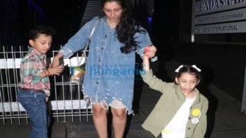 Manyata Dutt and kids spotted at Hakkasan