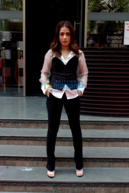 Nushrat Bharucha snapped outside a restaurant