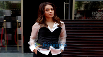 Nushrat Bharucha snapped outside a restaurant