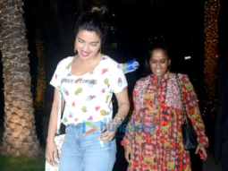 Priyanka Chopra and Arpita Khan grab dinner at BKC