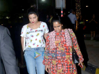 Priyanka Chopra and Arpita Khan grab dinner at BKC