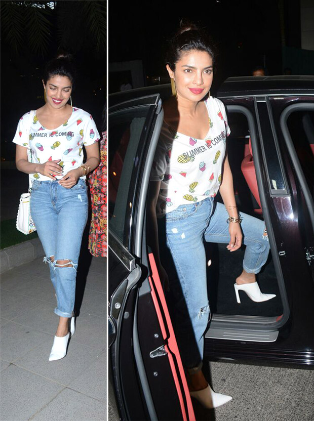 Priyanka Chopra on a dinner date with Arpita Khan