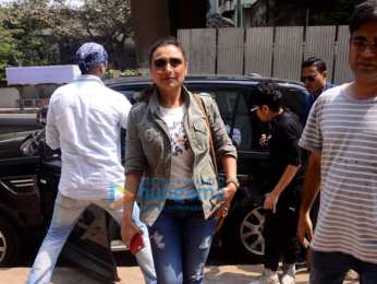 Rani Mukerji snapped promoting her film Hichki