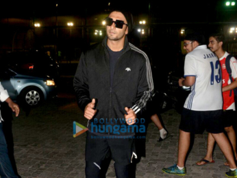 Ranveer Singh and Dino Morea snapped at football ground in Bandra