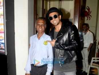 Ranveer Singh snapped at Bastian in Bandra