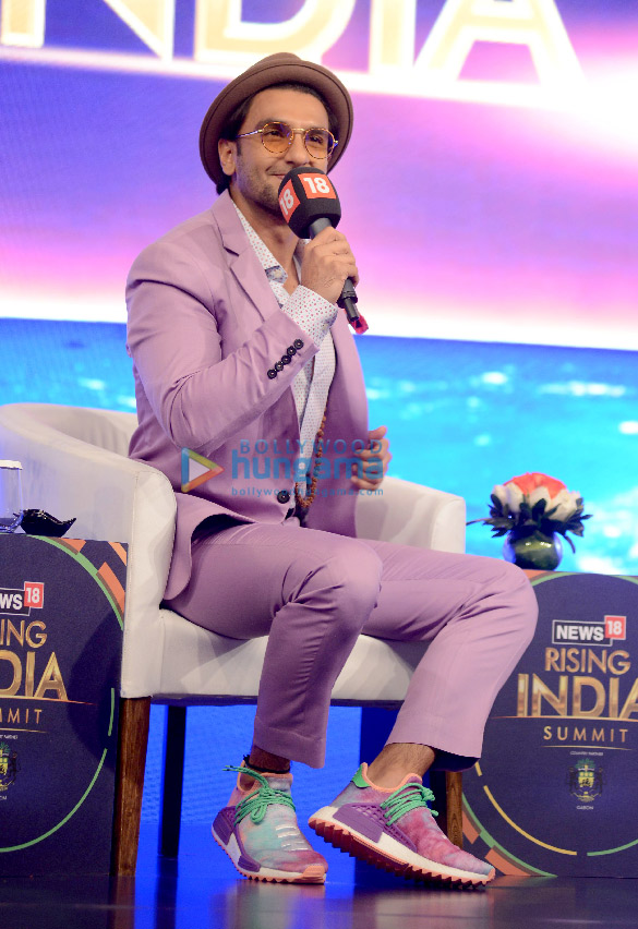 ranveer singh snapped at the news18 india rising summit 2