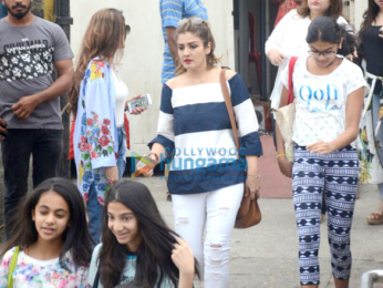 Raveena Tandon snapped with her daughter at Gateway