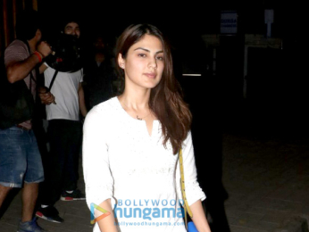 Rhea Chakraborty snapped outside the Bhatts office in Khar