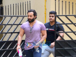 Saif Ali Khan spotted after his gym session in Bandra