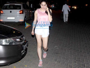 Sara Ali Khan spotted at the gym