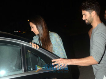 Shahid Kapoor and Mira Rajput snapped with brother Ishaan Khatter in Juhu