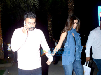 Shilpa Shetty with husband Raj Kundra snapped at Yauatcha in Bandra