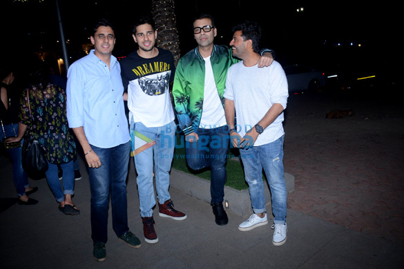 siddharth malhotra and karan johar spotted at nara thai restaurant 1