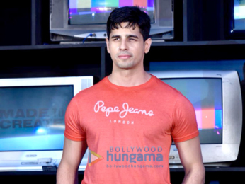 Sidharth Malhotra snapped at the launch of new collection of Pepe Jeans