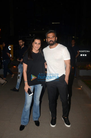 Suniel Shetty and Sachin Tendulkar snapped at BKC