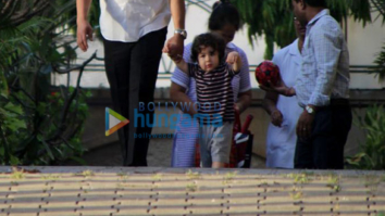 Taimur Ali Khan spotted at Amrita Arora’s house