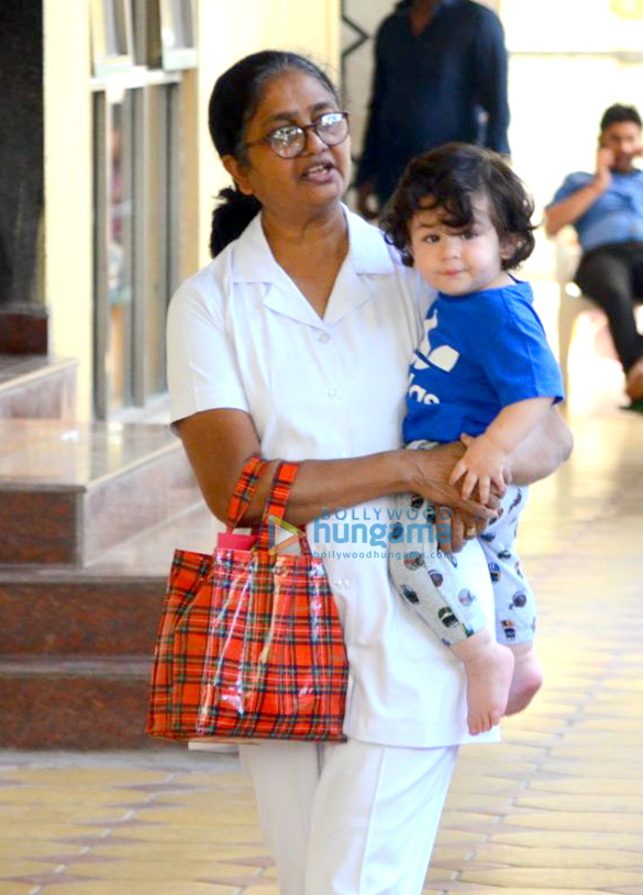 Taimur Ali Khan spotted at play school in Bandra