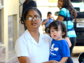 Taimur Ali Khan spotted at play school in Bandra