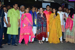The Ambani family and Sivamani snapped at Siddhivinayak Temple
