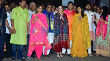 The Ambani family and Sivamani snapped at Siddhivinayak Temple
