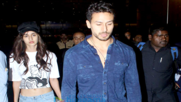 Tiger Shroff and Disha Patani snapped at the airport