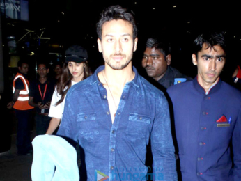 Tiger Shroff and Disha Patani snapped at the airport