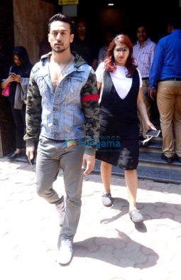 Tiger Shroff and Disha Patani snapped promoting their film Baaghi 2