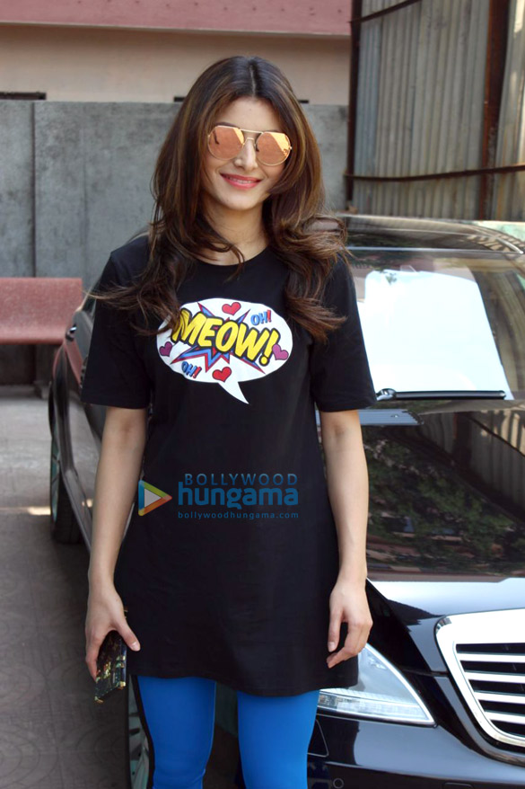 Urvashi Rautela spotted post dance rehearsals Urvashi Rautela spotted post dance rehearsals
