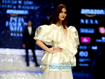 Vaani Kapoor snapped walking the ramp for Gauri Nainika at the Amazon Fashion Week
