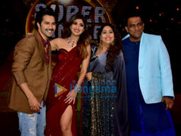 Varun Dhawan snapped on the sets of the show Super Dancer 2