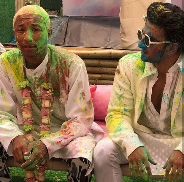 WATCH: Hollywood musician Pharrell Williams joins Ranveer Singh for Holi celebrations