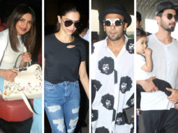 Weekly Airport Style: Priyanka Chopra, Deepika Padukone, Shahid Kapoor keep it simple yet stylish but Ranveer Singh steals the limelight!