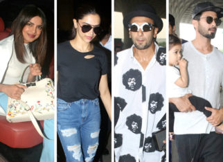 Weekly Airport Style: Priyanka Chopra, Deepika Padukone, Shahid Kapoor keep it simple yet stylish but Ranveer Singh steals the limelight!