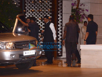 Aamir Khan, Sachin Tendulkar and John Abraham at the Ambani party for Olympics committee