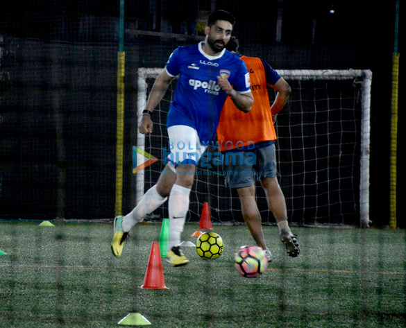 abhishek bachchan spotted playing football in juhu near pvr 1