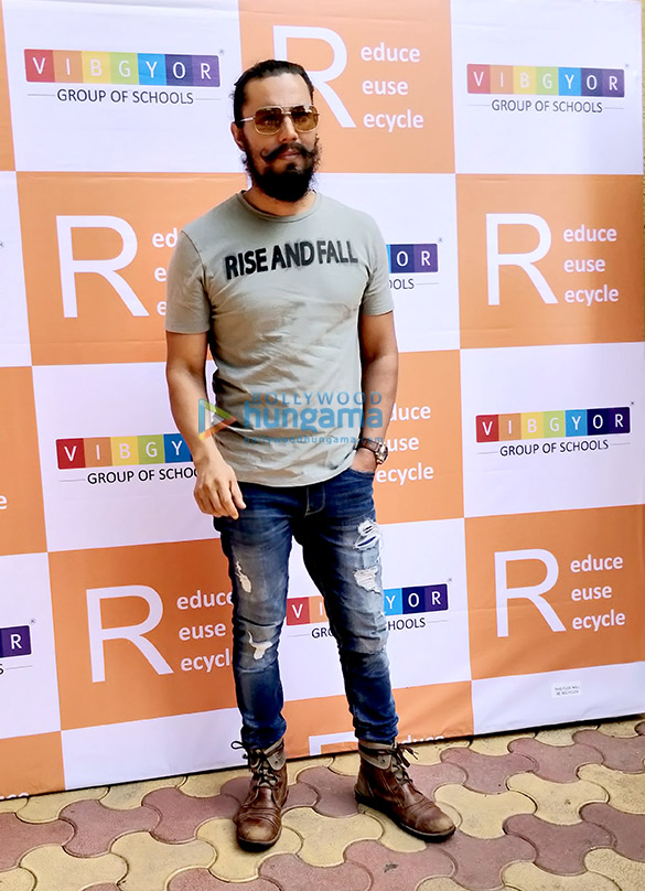 Actor Randeep Hooda and Environmentalist Afroz Shah at VIBGYOR High School