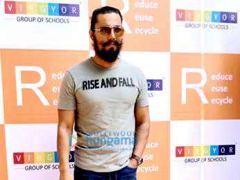 Actor Randeep Hooda and Environmentalist Afroz Shah at VIBGYOR High School