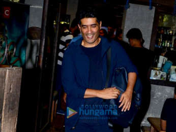 Aditya Roy Kapur and Manish Malhotra spotted at Hakim Alim's in Bandra