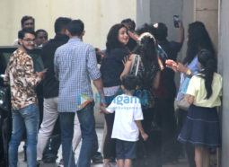 Alia Bhatt and Sanjay Dutt spotted at Vishesh Films' office