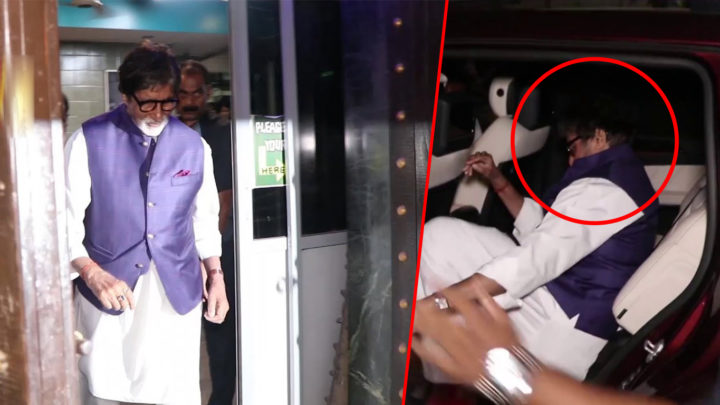Amitabh Bachchan Spotted At Late Aadesh Shrivastava Dubbing Studio