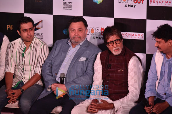 amitabh bachchan and rishi kapoor launch the track badumbaaa from 102 not out 3