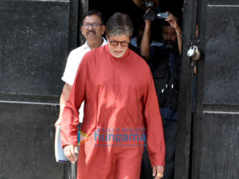 Amitabh Bachchan spotted during a photo Shoot for Kalyan Jewellers