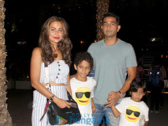 Amrita Arora snapped with family spotted at Nara Thai, BKC