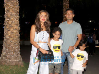 Amrita Arora snapped with family spotted at Nara Thai, BKC