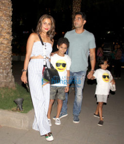 Amrita Arora snapped with family spotted at Nara Thai, BKC