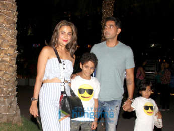 Amrita Arora snapped with family spotted at Nara Thai, BKC